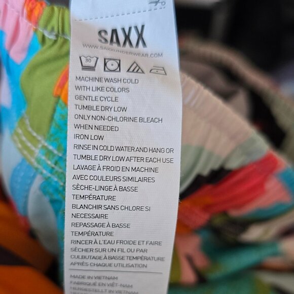 SAXX ( LG - Men ) OH BUOY 2N1 "Ballpark Pouch"  Built In Underwear Swim Casual - Picture 6 of 6